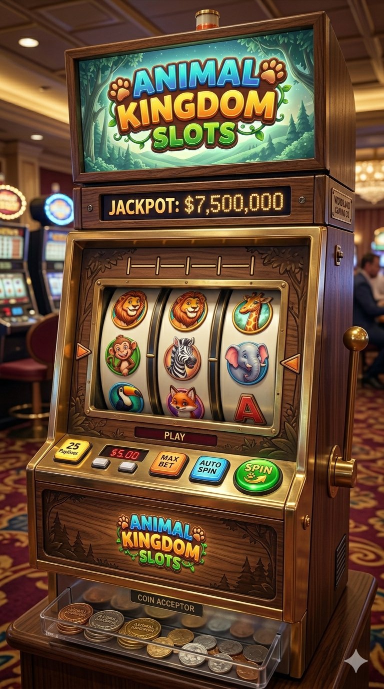 Animal Kingdom Slots themed slot machine artwork